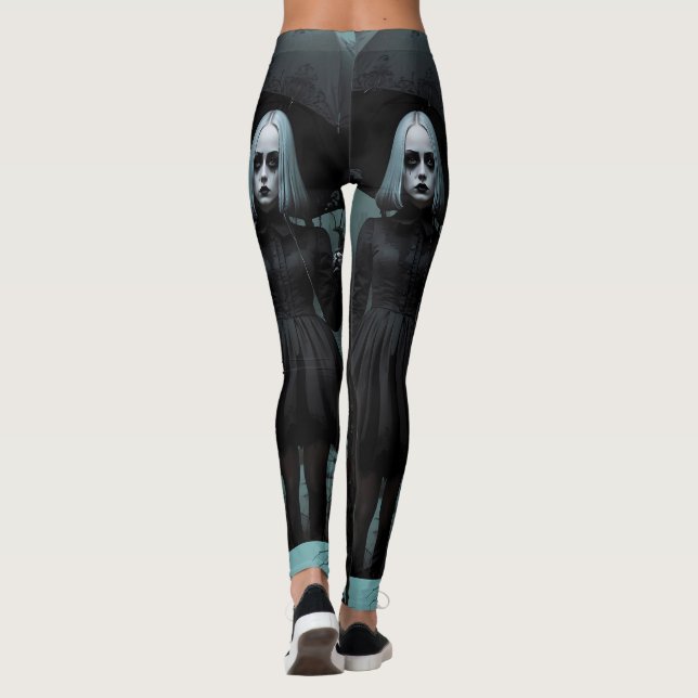 Dark Gothic Zombie Elegance Leggings (Rückseite)
