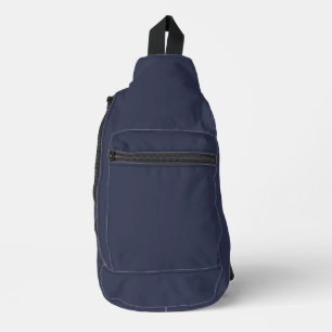 Dark Gray Blue Custom Personalisiert Crossbody Bag