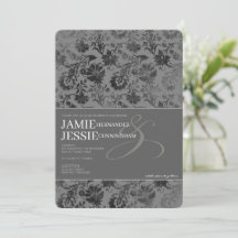 Dark Gray Floral