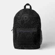 Dark Gray Paisley