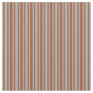 Dark Gray & Sienna Lines Stoff
