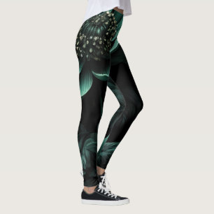 Dark Green Blume Moody Leggings
