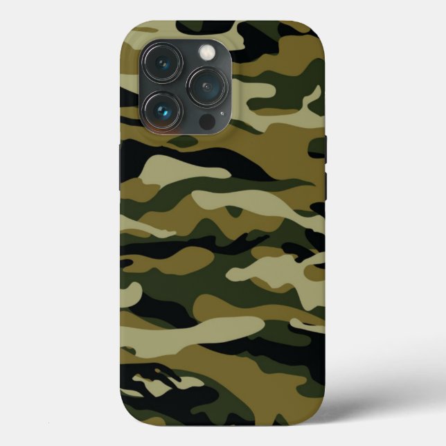 Dark Green Camo Case-Mate iPhone Hülle (Rückseite)