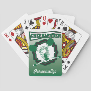 Dark Green Cheerleader   Personalisieren Spielkarten