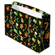 Dark Green Christmas Abstrakt Pattern