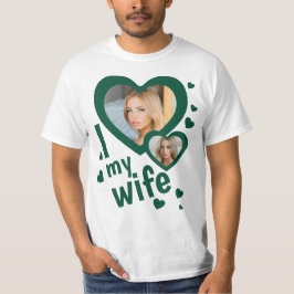 Dark Green Custom I Liebe meine Ehefrau bedeutet S T-Shirt