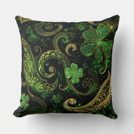 DARK GREEN & GOLD IRISH THEMED GLITTER LOOK KISSEN