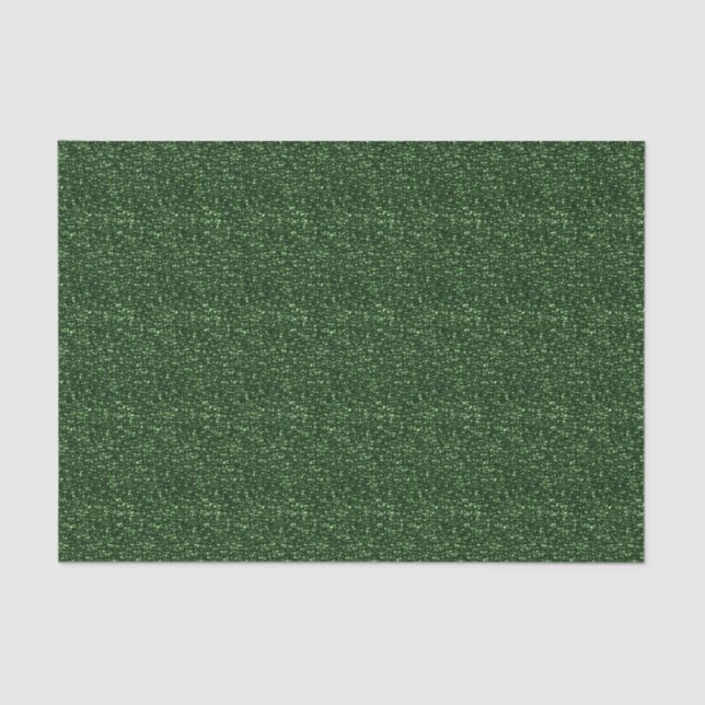 DARK GREEN SEQUINS TISSUE WRAPPING PAPIER (Vorderseite)
