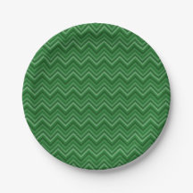 Dark Green Zig Zags