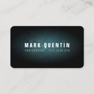 Dark Grunge Fotografy Business Card Visitenkarte