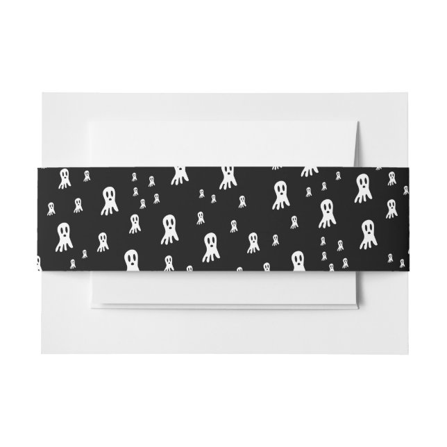 Dark Halloween Ghosts Einladungsbanderole (Vorderseite Beispiel)