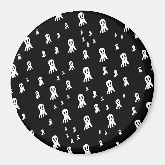 Dark Halloween Ghosts Magnet (Vorne)