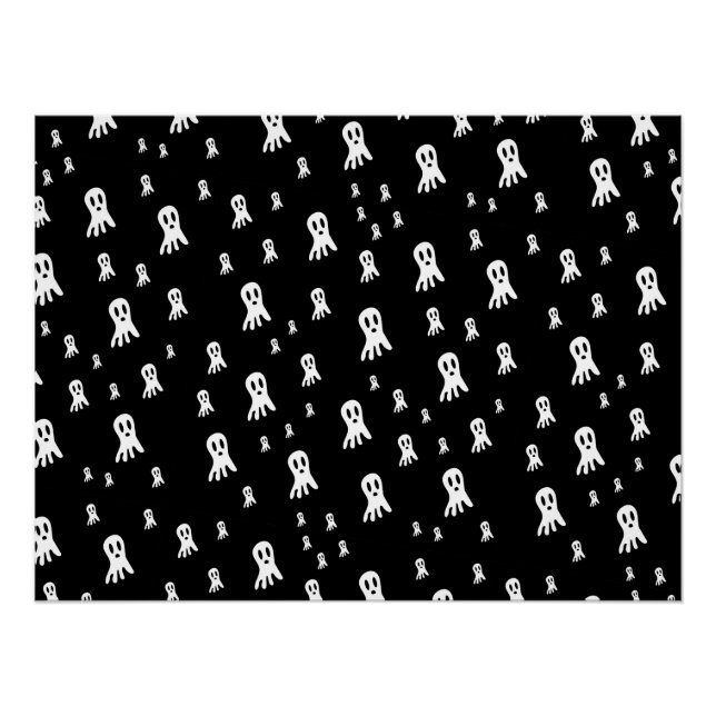 Dark Halloween Ghosts Poster (Vorderseite)