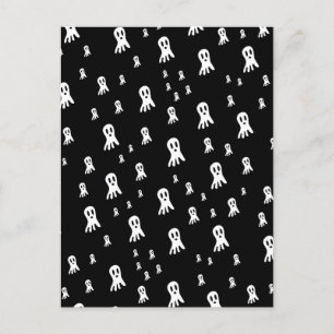 Dark Halloween Ghosts Postkarte