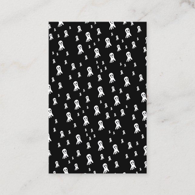 Dark Halloween Ghosts Visitenkarte (Vorderseite)