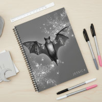 Dark Halloween Glam Bat & Diamonds Wedding
