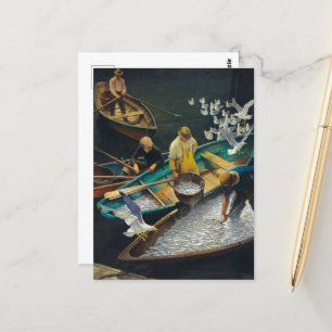 Dark Harbour Fishermen von Newell Convers Wyeth Postkarte