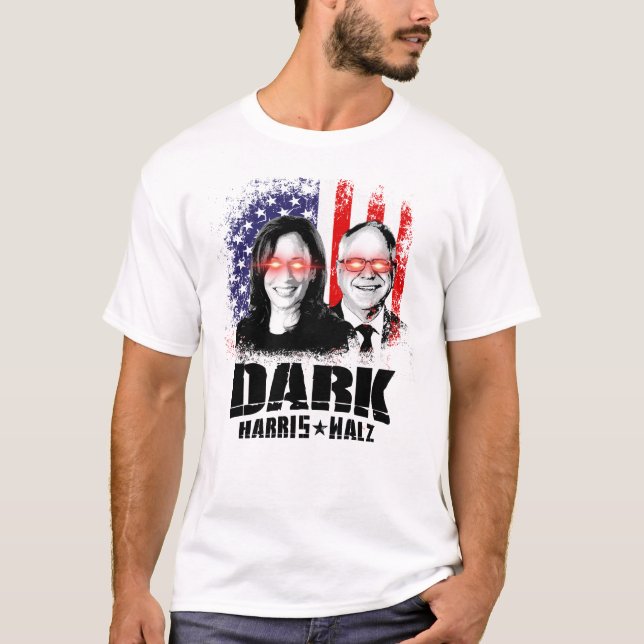 Dark Harris Walz 2024 T-Shirt (Vorderseite)