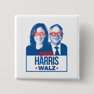 Dark Harris Walz Button