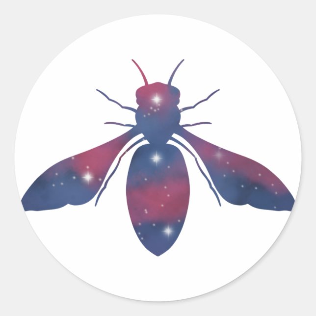 Dark Honeybee Starscape Sticker (Vorderseite)
