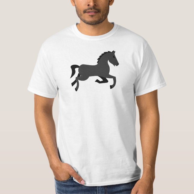 Dark Horse 🐎 Logo - Anpassbare Festspiele T-Shirt (Vorderseite)