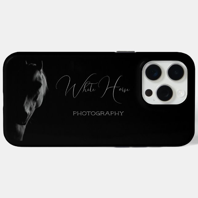 Dark Horse Personalisiert Case-Mate iPhone Hülle (Rückseite (Horizontal))