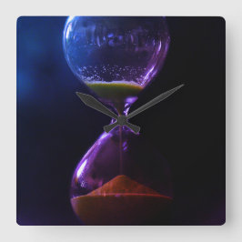 DARK HOURGLASS QUADRATISCHE WANDUHR