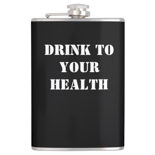 Dark Humor Flask by Skullnskin / J. H. Thornton Flachmann (Vorderseite)
