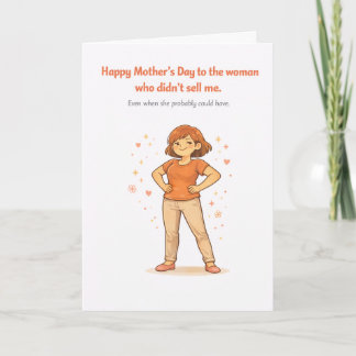 Dark Humor Mother's Day Card – Didn't Sell Me Karte