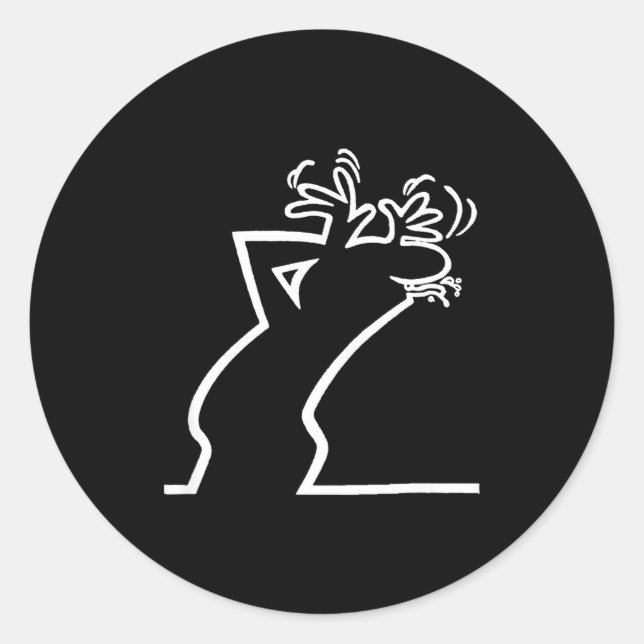 Dark Humor Sarcasm Funny Quote Witty Irony Office  Runder Aufkleber (Vorderseite)