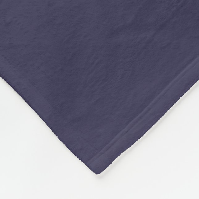 Dark Indigo Tinte Blue Solid Color Print Fleecedecke (Ecke)