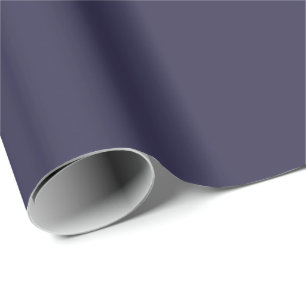 Dark Indigo Tinte Blue Solid Color Print Geschenkpapier