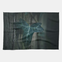 Dark Ivy Leaf Nature Foto Geschirrtuch