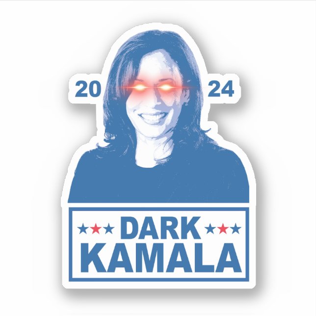Dark Kamala 2024 Aufkleber (Vorderseite)