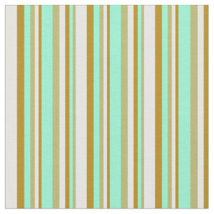 Dark Khaki, Aquamarine, Dunkler Goldenrod und Weiß Stoff