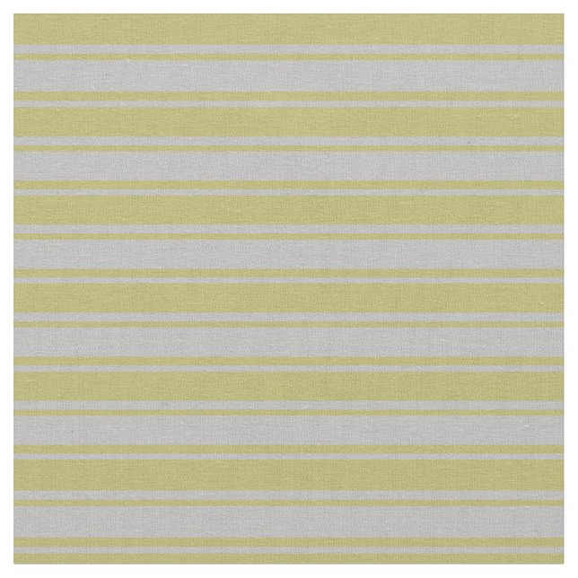 Dark Khaki und Graufarbene Linien Muster Stoff (Nahaufnahme)