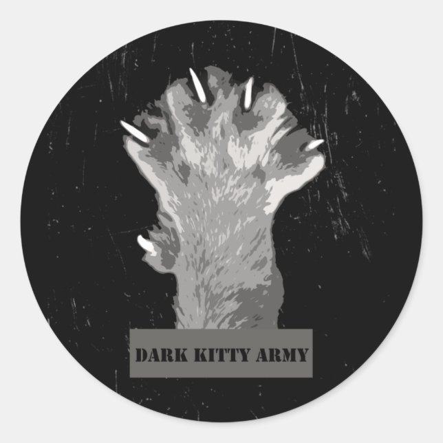 Dark Kitty Army Stickers (Vorderseite)