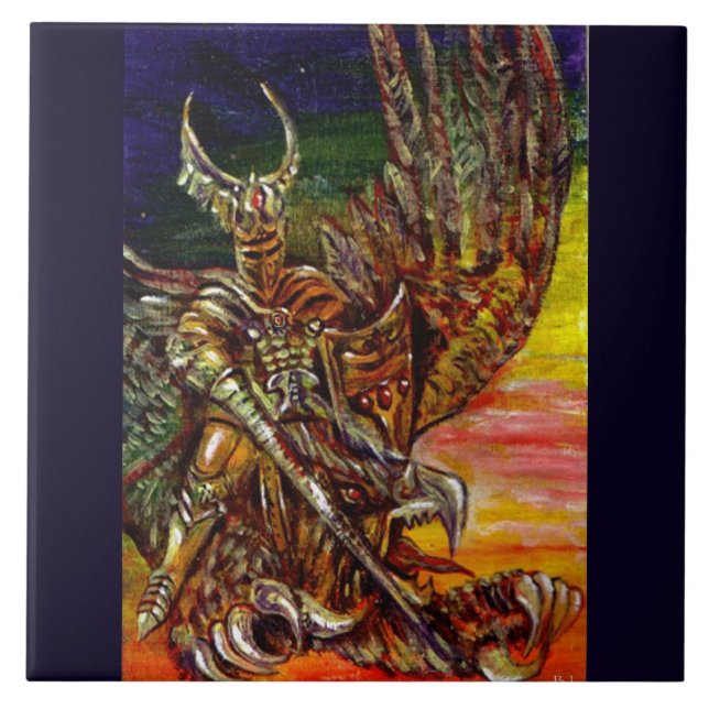 DARK KNIGHT Fantasy Fliese (Vorderseite)