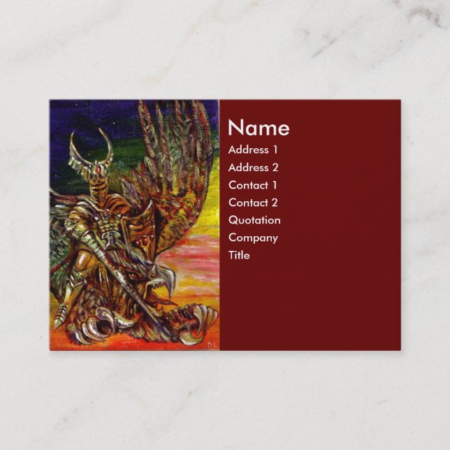 DARK KNIGHT Red Visitenkarte (Vorderseite)