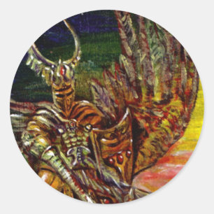 Dark Knight Runder Aufkleber