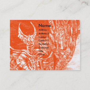 DARK KNIGHT Silver Platinum Metallic Visitenkarte