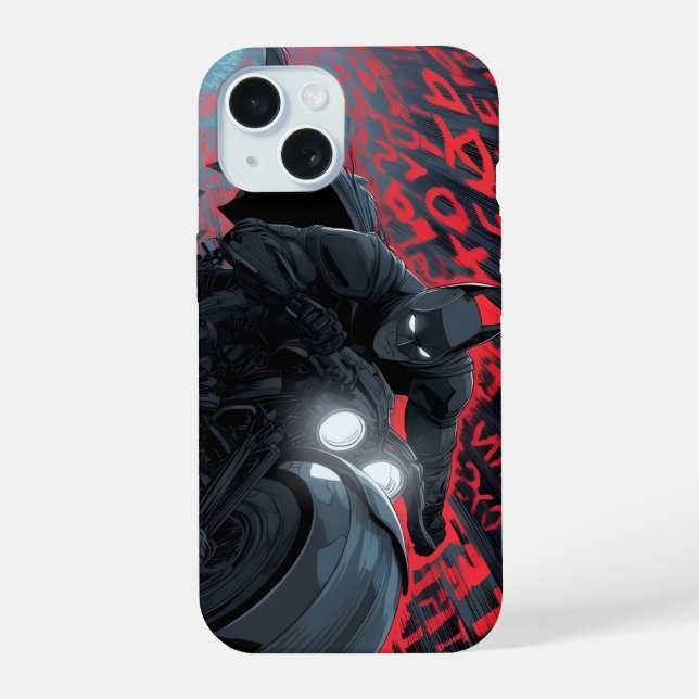 Dark Knight Superhero Phone Case  iPhone 15 Hülle (Rückseite)