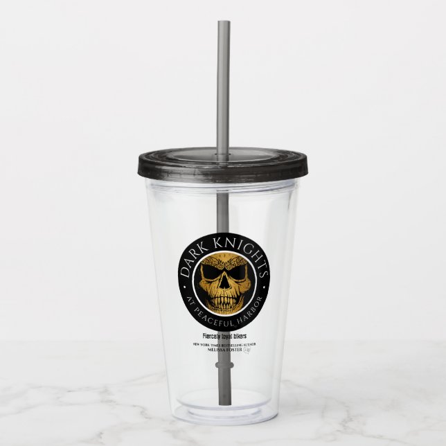 Dark Knights Logo Acrylic Tumbler Acryltrinkbecher (Vorderseite)