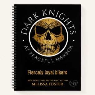 Dark Knights Logo-Notebook - 8,5 Zoll x 11 Zoll Notizbuch