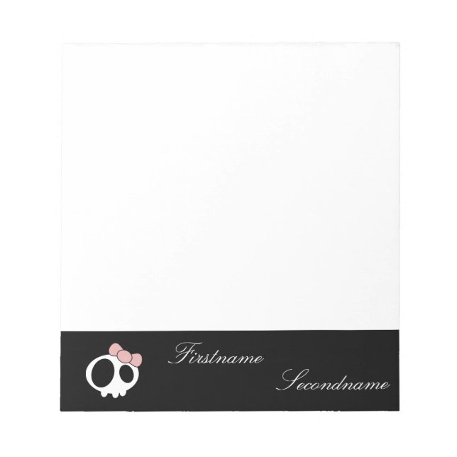 Dark Lady Notepad Notizblock (Vorderseite)