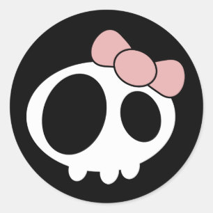 Dark Lady Runder Aufkleber