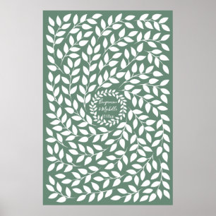 Dark Laurel - 250 Signature Guest Book Alternative Poster