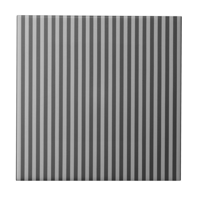 Dark light gray vertikale Lines geometric stripes Fliese (Vorderseite)