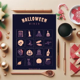 Dark Lila Christmas Bingo Jigsaw Puzzle