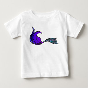Dark lila Mermaid Schwanz Baby T-shirt